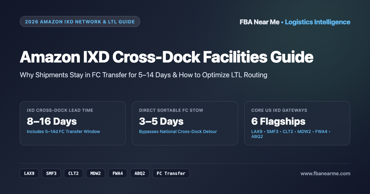 Amazon IXD Cross-Dock Facilities (2026 Guide): Directory, FC Transfer Times & Planning Rules